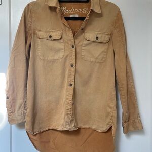 Madewell Yellow Collared Shirt
